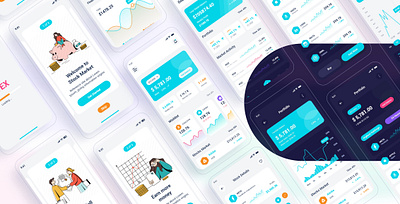 Sotex - Stock Market Mobile App UI Template bitcoin card clean cryptocurrency figma fintech free freebies investment mobile app mobile app ui share market sketch stock market app stockmarket ui design ui wallet ux design xd