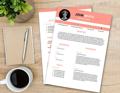 Curriculum Vitae/ CV / Professional resume template / Canva curriculum template cv template design resume