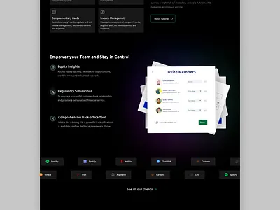 FinanceR Landing Page animation dashboard landingpage mobile uiux