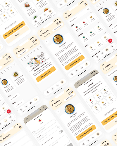 Pantry+ - Mobile app design design challenge figma mobile mobile app mobile app design product design ui ui design ux ux design