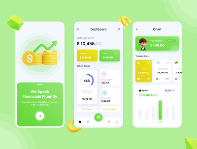 Finance Mobile App Design app application banking clean design finance finance app fintech gradient ios minimal mobile mobile app payments transaction ui user interface ux wallet