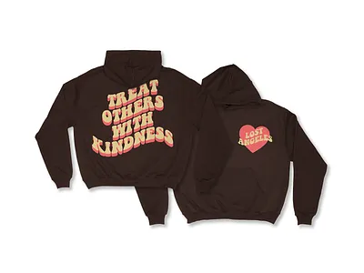 "Treat Others With Kindness" Hoodie Design branding illustration typography