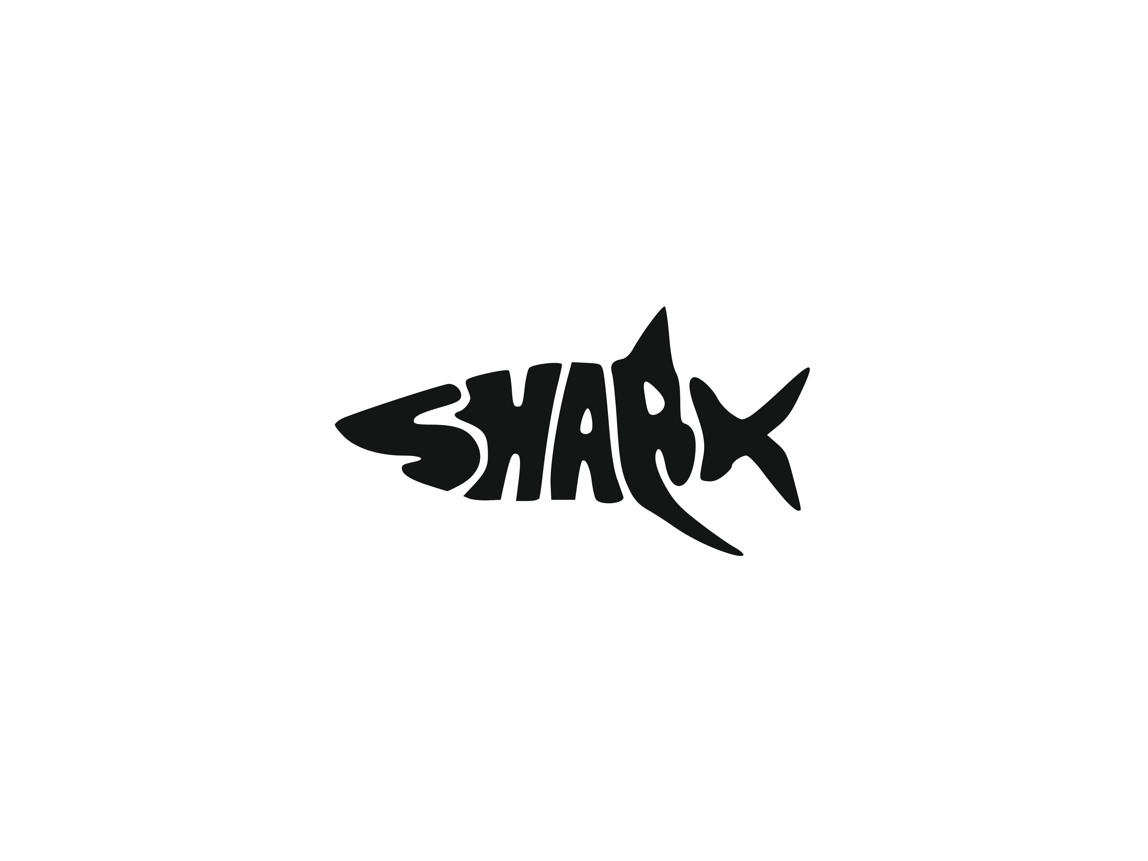 Shark Word Art by Anthony on Dribbble, image size:4800x3600