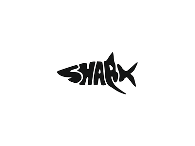 Shark Word Art app art brand branding design digital graphic idea illustration logo shark typography ui ux vector word