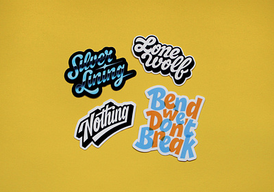 Some Stickers Vol. 1 design goods graphic design handlettering illustration lettering letters logo print products stickers type typography