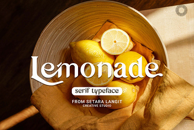 Lemonade - Serif Typeface casual font rounded smooth typography