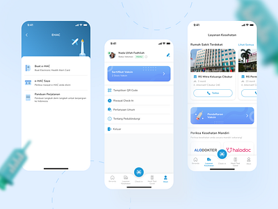 Peduli Lindungi App Redesign mobile app ui user experience user interface ux