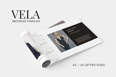 Vela Brochure Template adobe indesign annual report brochure brochure template catalog clean design elegant graphic design horizontal indesign landscape orientation magazine multipurpose portfolio print printable proposal report template