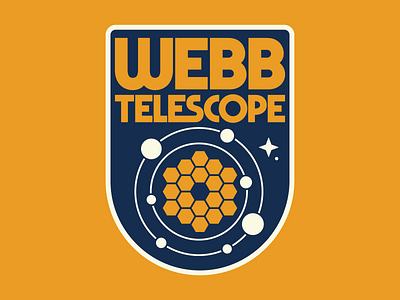 Webb Telescope badge logo nasa badge patch retro retro space space badge vintage webb telescope