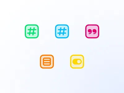 Data Type Icons bachelor figma glyphs human interface design icon icon design icons interface interface design student thesis university vector