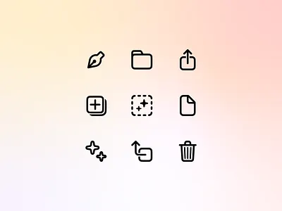✨ Icons bachelor figma glyohs human interface design icon icon design icons interface interface design student thesis university vector