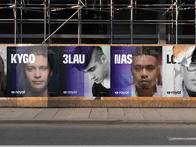 Royal Brand - OOH/Artists Promo artist artists branding crypto graphic design metaverse music nft nfts