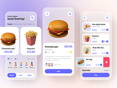 Order Online App UI/UX app design order ui ux