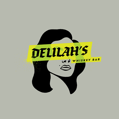 Delilah's Whiskey Bar bars branding chicago delilah female illustration logo design redesign typography whiskey woman