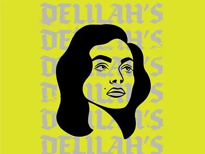 Delilah's Whiskey Bar bar branding delilah illustration redesign typography whiskey woman