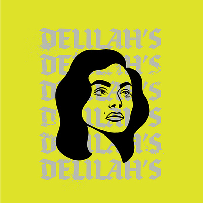 Delilah's Whiskey Bar bar branding delilah illustration redesign typography whiskey woman