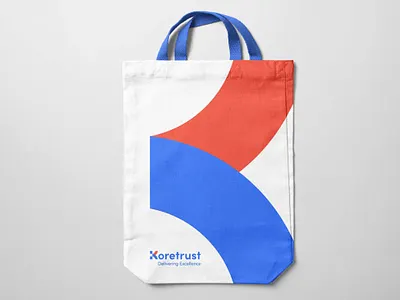 Koretrust - Merchandise bag brand identity brand pattern branding corporate fintech merchandise promotional promotional products tote bag