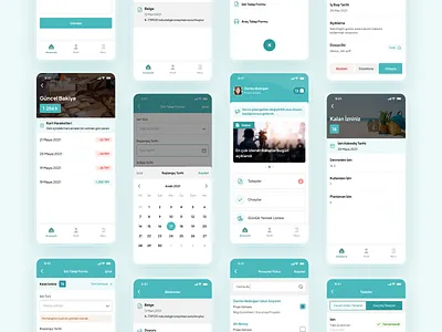 In-house App app clean company app design employee in house in house mobile app lottie mobile ui ux worker