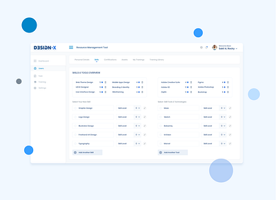 Resource Management Tool – Skill branding clean design ui ux website wordpress theme