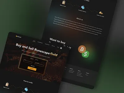 Virtual currency shop branding currency design game gold graphic design landing onlineshop runescape ui ux