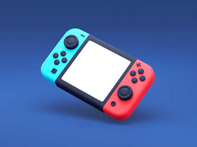 Nintendo 3d 3d illustration blender blender3d cinema4d console design game console gameboy graphic design icon illustration isometric illustration minimal nintendo nintendo switch retrogaming videogame