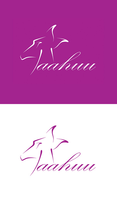 logo Beauty salon aahuu branding design graphic design illustration logo mohammad typography vector