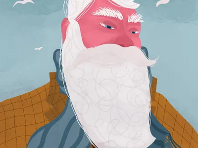 Old Sailor illustration procreate