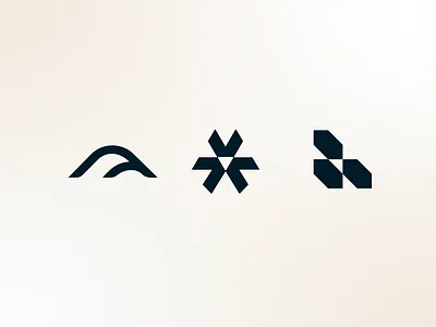 'A' Logo Concepts brand branding geometric identity logo simple