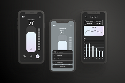 Thermostat App - Case Study design illustration mobile user experience user testing