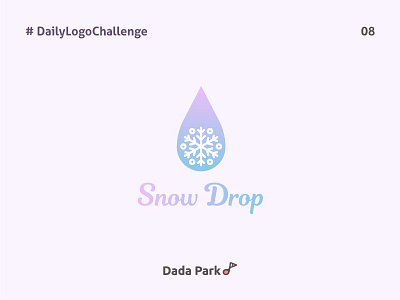 Daily Logo Challenge 08 - Snow Drop dailylogochallenge logo logodesign