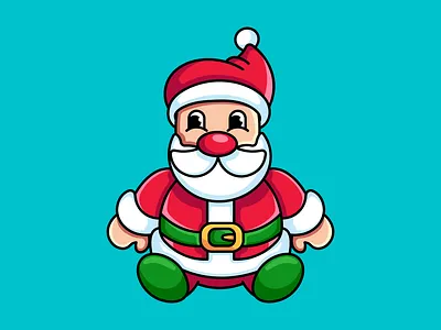 Santa candy character design christmas design graphic design green illustration logo logo design red santa santa christmas santa design santa logo santa xmas vector xmas xmas design xmas logo xmas santa