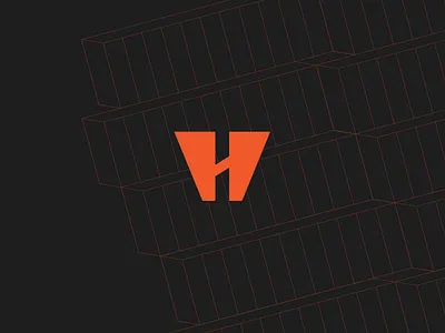 H Logo brand design branding design freight illustrator logo startup tech vector