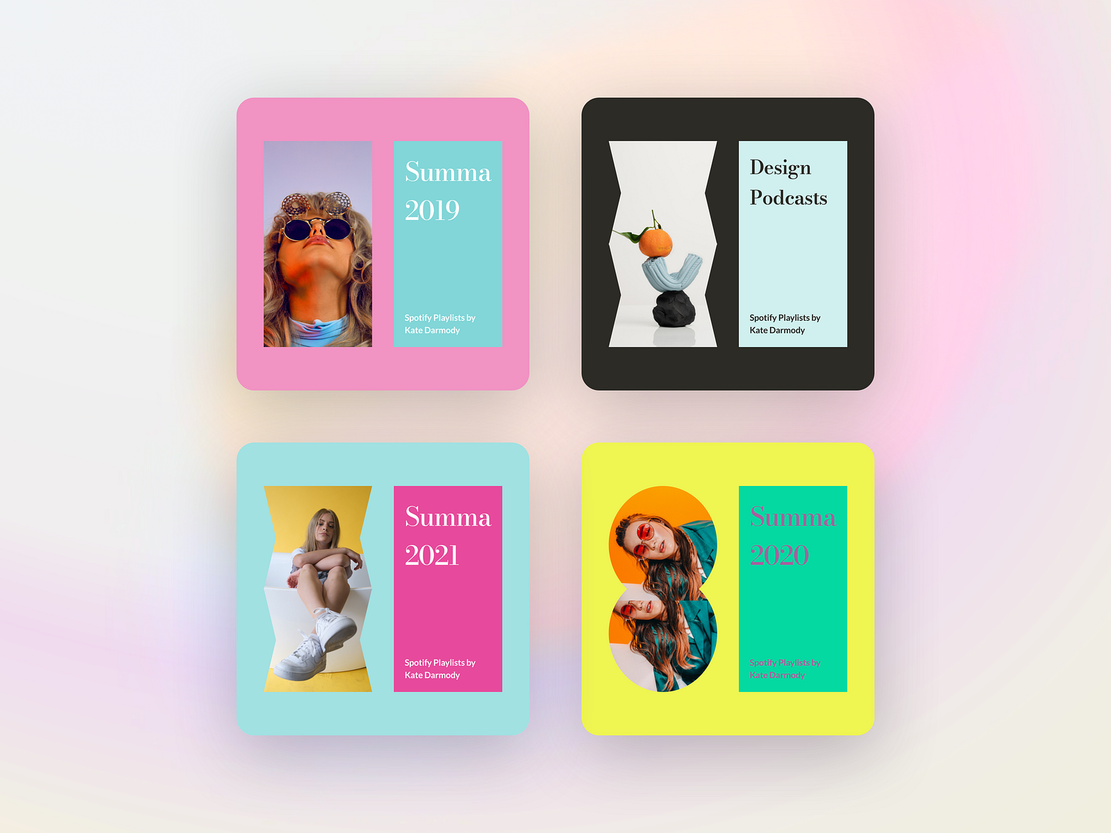 Spotify Playlist Art by Kate Darmody on Dribbble