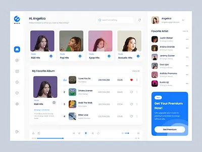 Musig - Music Player Dashboard Design dashboard design music dashboard music player music player dashboard music player design ui uidesign uiux uiuxdesign