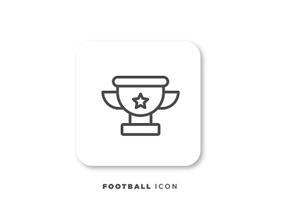 Trophy Icon creative design flat design football graphic design icon icondesign illustration logo ui ui ux vector