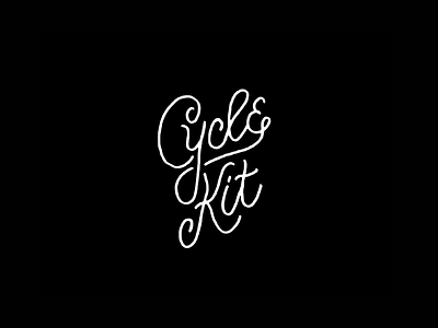 Cycle Kit - Logo design bike black design