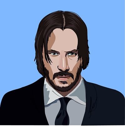 Keanu Charles Reeves design illustration вектор иконка иллюстрация п