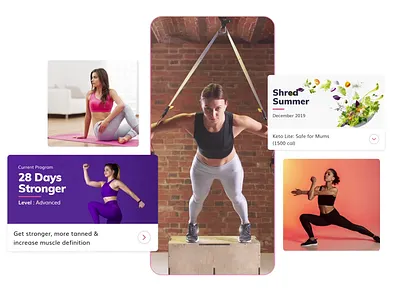 World’s #1 Mum’s fitness app branding design fitness girl girly health illustration logo pink ui uiux user experience user interface user interface design ux vector