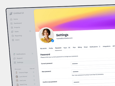 Password reset page — Untitled UI by Jordan Hughes® on Dribbble