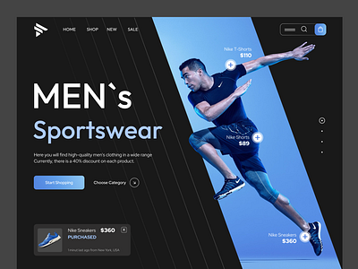 Sharpfit - Men's Sportswear Store e commerce e commerce landing landing page online shop shop sport sportswear store web webdesign website