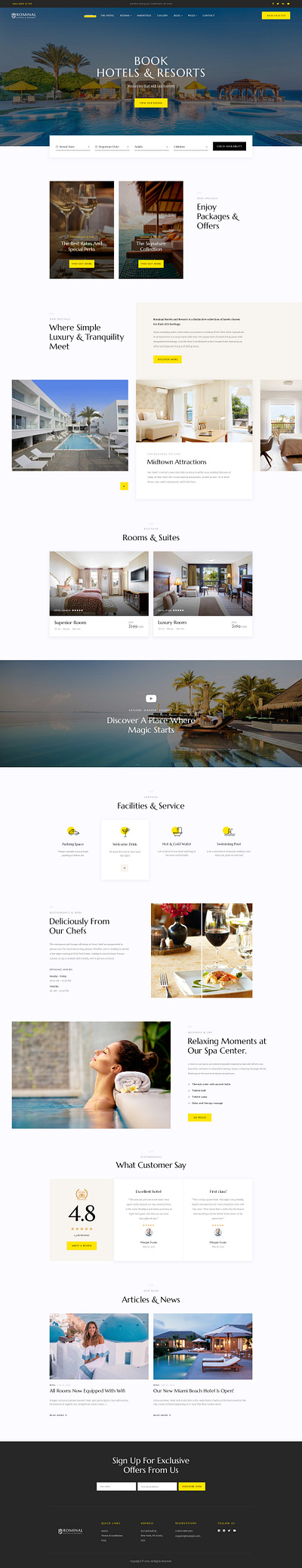 Rominal Hotel Booking WordPress Theme - Opal_WP accomodation apartment booking booking system holiday hostel hotel hotel booking hotel wordpress theme opal wp reservation resorts responsive room travel vacation wordpress theme