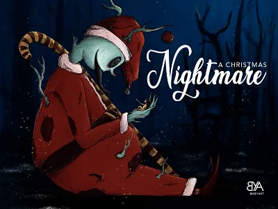 A Christmas Nightmare art christmas design digital illustration photoshop procreate