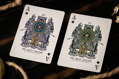 The Great Creator / Ace of Spades ace of spades drawing graphic design illustration packaging playing cards vinatge