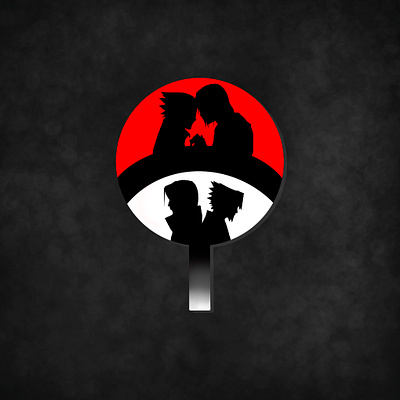 Uchiha Crest (Itachi-Sasuke) graphic design illustration illustrator itachi naruto naruto shipudden procreate sasuke uchiha