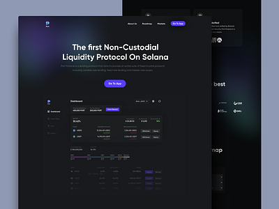 Port Finance Landing Page | Lending & Borrowing Defi Protocol aave blockchain borrowing clean compound decentralised defi eth ethereum figma finance landing lending minimal page protocol solana ui