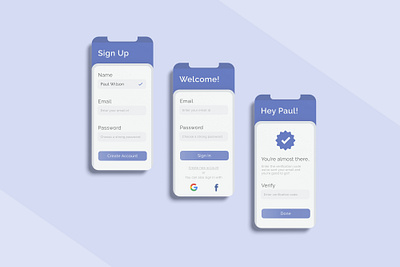 Login portal x UI exploration app design app screens create account design log in sign in sign up ui user interface ux verification verify wireframe