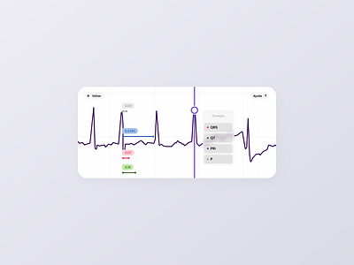 ECG Ruler - Mark design flat illustration ui ux vector