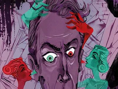 VERTIGO cinema illustration lettering movie poster postermovie