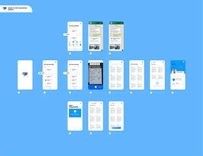 Pdf Converter application ui design design illustration mobile ui ui vector word to pdf