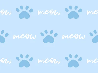 Cat seamless pattern clipart cute graphic illustration kitty